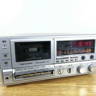 Realistic Chronosette - 237 Vintage Tape Cassette Player Clock Am/fm Radio Tuner