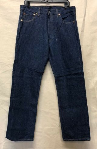 Vintage Levis Usa 501 Xx Stf Denim Jeans,  Not Washed Or 1 Wash 35 " X32