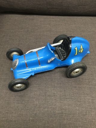 Rare Vintage Roy Cox Thimble Drome Champion Tether Car Blue 14 Good Shape