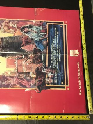 Vintage 1987 Big Trouble in Little China Movie Video Store Advertising Poster 5