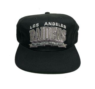 Los Angeles Raiders Vintage Snap Back Starter Hat Cap Nfl Black Rare Nwa