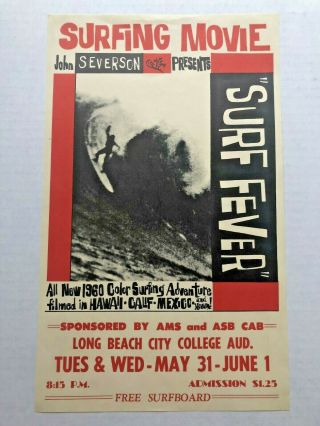 1960 Surf Fever By John Severson Movie Poster