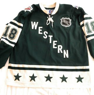 2004 Nhl All - Star Game Jersey - Hunter Green - Vtg.  Authentic - Alex Tanguay