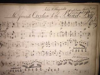RARE 1821 MUSICAL MANUSCRIPT BY OLIVER SHAW (1779 - 1848) STAR SPANGLED BANNER 10