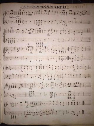 RARE 1821 MUSICAL MANUSCRIPT BY OLIVER SHAW (1779 - 1848) STAR SPANGLED BANNER 5