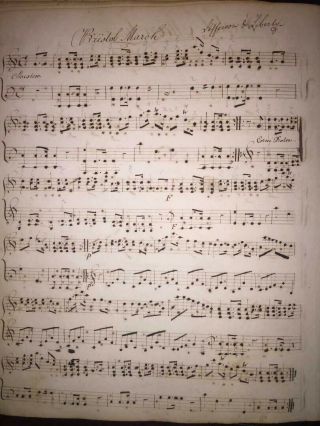 RARE 1821 MUSICAL MANUSCRIPT BY OLIVER SHAW (1779 - 1848) STAR SPANGLED BANNER 7