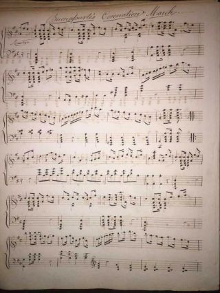 RARE 1821 MUSICAL MANUSCRIPT BY OLIVER SHAW (1779 - 1848) STAR SPANGLED BANNER 9