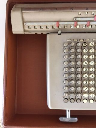 Vintage Monroe Calculating Adding Machine LN 160X 6