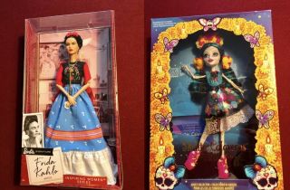 Set 2 Dolls Amazon Monster High Skelita Calaveras & Frida Kahlo Barbie Mib Nrfb
