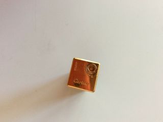 Vintage Cartier 18K Gold Plate Black Cube Butane Lighter. 4