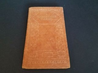 Book Antique Vintage A Christmas Carol By Charles Dickens Barse & Hopkins Ny