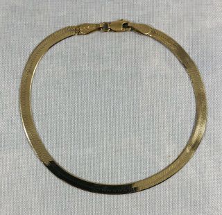 Vintage 14k Yellow Gold Bracelet 2.  5 Grams 7” Long