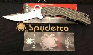 Spyderco Laci Szabo Gold Filament Folder C146cfp Lnib Rare Discontinued