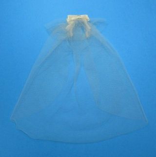 Vintage Barbie Francie - Dreamy Wedding 1217 Veil W/ White Bow