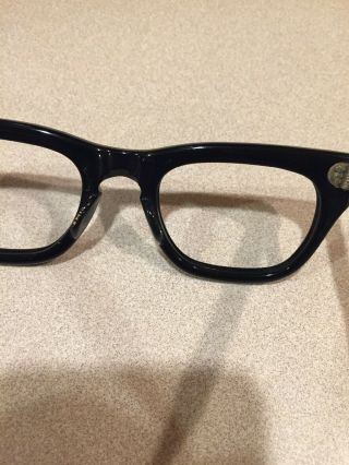 Vintage Marine USA Eyeglass Frame - Black Plastic 7