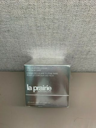 La Prairie Cellular Eye Cream Platinum Rare 20ml / 0.  68oz Nib