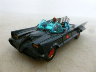 Vintage 1960s Corgi Toys Batmobile - W/ Batman (no Robin) Great Britain