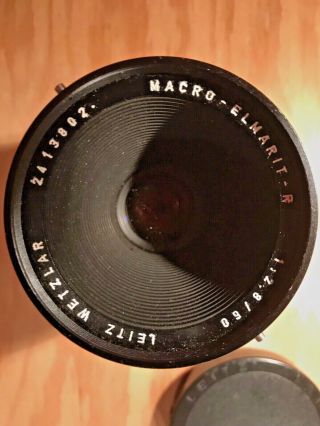 Leica R 60mm F2.  8 Macro Lens User Also Rare This Is A Prototype Lens