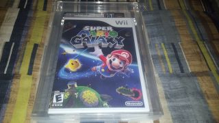 Mario Galaxy (Wii,  2007) VGA Graded Gold 95 RARE 2