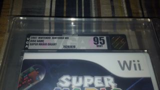 Mario Galaxy (Wii,  2007) VGA Graded Gold 95 RARE 3