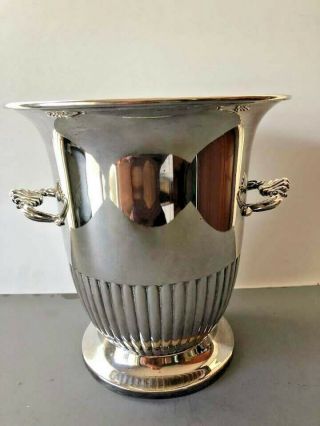 Vintage Silver Plate Champagne Ice Bucket by Kent Silversmiths 2