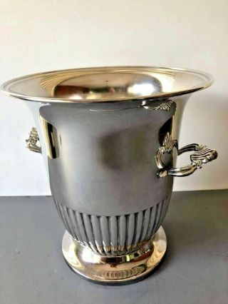 Vintage Silver Plate Champagne Ice Bucket by Kent Silversmiths 4