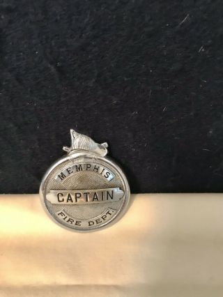 Vintage Obsolete Memphis Fire Department Captain Badge