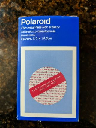 5 Boxes Vintage Polaroid Instant B&w 8 Exposures Professional Use Exp.  08/92