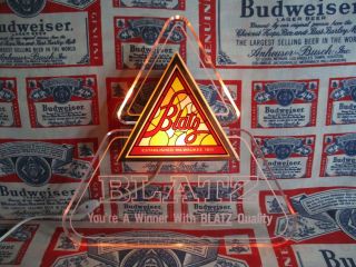 VTG 1983 BLATZ BEER EDGE LIGHT MOTION SIGN POOL RACK BAR LIGHT PUB SIGN WOW 5