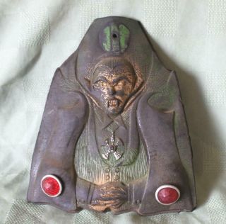 Rare Vintage Monster Dracula " Nosferatu " Count Orlok Bicycle Mud Flap Rat Rod