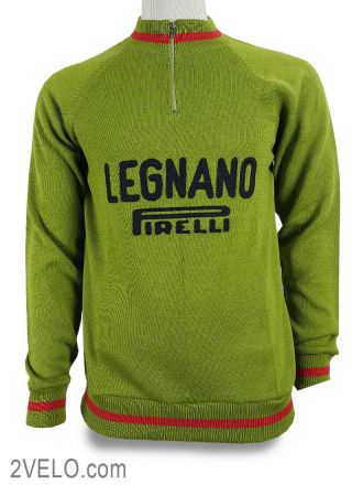 Legnano Pirelli Vintage Wool Long Sleeve Jersey,  Never Worn Xl