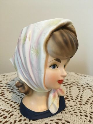 Lady Head Vase Headvase Relpo K 1615 5 3/4  Vintage Htf