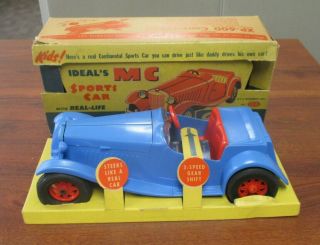 Rare Vintage Ideal Mg? Sports Car 3 - Speed Gear Shift 4054 In Orig Box