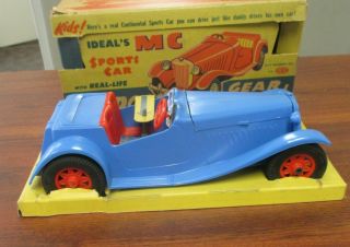 RARE Vintage IDEAL MG? SPORTS CAR 3 - SPEED GEAR SHIFT 4054 in ORIG BOX 5