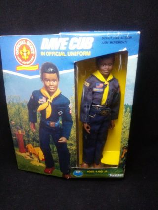 Vintage Kenner 1974 Offical Boy Scout African American Dave Cub Figurine Nib
