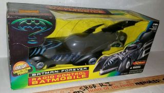 Vintage 1995 Batman Forever Radio Control 15 " Batmobile Kenner Xrc Rare