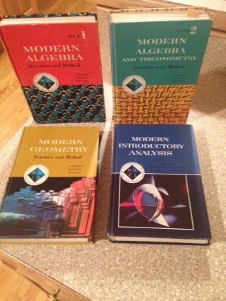 Vintage - Houghton Mifflin Algebra,  Trig,  Geometry,  Intro Analysis,  Teachers