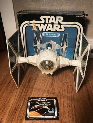 Vintage Star Wars Imperial Tie Fighter Complete With Blue Box 100