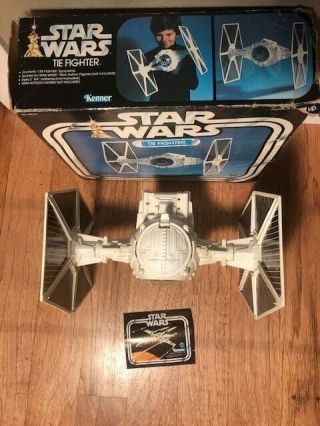 Vintage Star Wars Imperial Tie Fighter Complete With Blue Box 100 2
