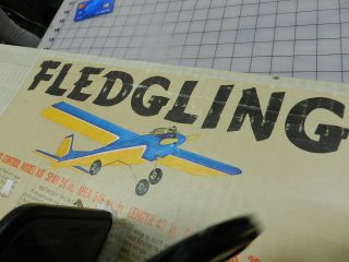 Fledgling Balsa R/c Airplane Vintage Kit By Sterling Models
