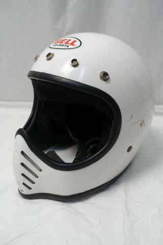 Vintage 80’s Bell Moto Star Iii Full Face Motorcycle Riding Racing Helmet 7