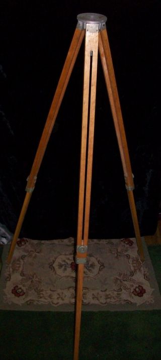 Vintage Collectible Samson Wooden Tripod Camera Transit Industrial 60 Inches