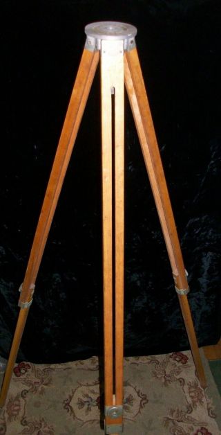 Vintage Collectible Samson Wooden Tripod Camera Transit Industrial 60 inches 2