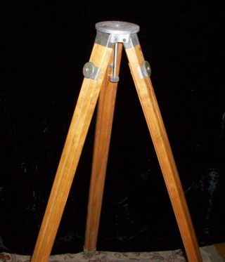 Vintage Collectible Samson Wooden Tripod Camera Transit Industrial 60 inches 6
