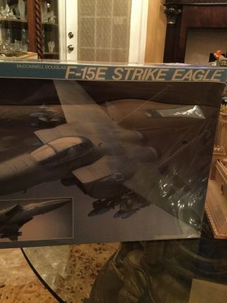 vintage Revell Mcdonnell Douglas F - 15E Strike Eagle Model Kit 4719 1/32 2