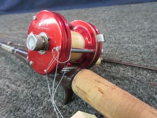 ABU AMBASSADEUR 5000 REEL ROD POLE GARCIA CONOLON 2528 - A 6 ' MED ACTION 8 - 20 LB 7