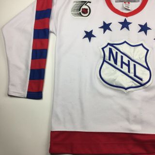 Vintage 1992 NHL All Star Game Mark Messier Hockey Jersey Size L Strap 3