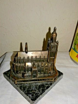 Vintage metal souvenir building: Halle (Hal) Cathedral,  Belgium 3