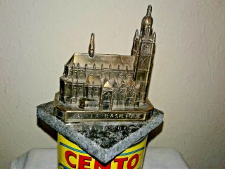 Vintage metal souvenir building: Halle (Hal) Cathedral,  Belgium 5