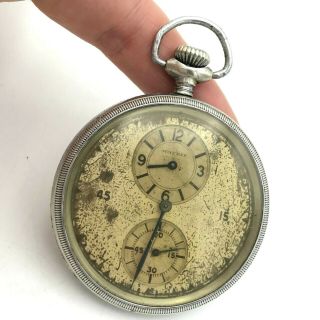 Antique Vintage Moeris Pocket Watch Parts/repair Rare 100 Years Swiss Old